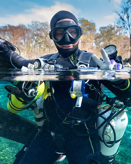 Tec 45 decompression diving on the Red Sea, Eilat