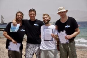Become a dive instructor in Eilat — PADI Course Director teaching on the Red Sea